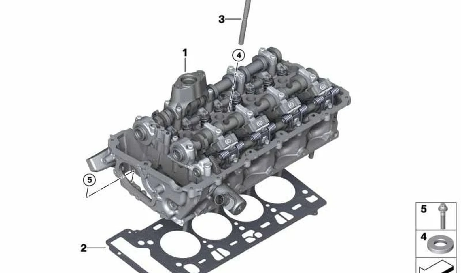 BMW G11 G12 G30 Ön Grup Supap Takımlı Silindir Kapağı 11122906618