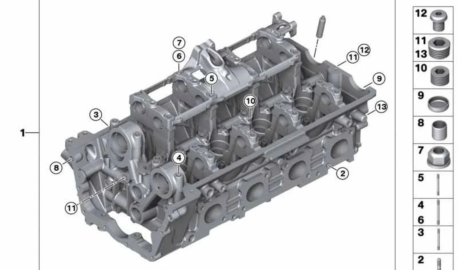 BMW E24 E28 E31 E32… Kapatma Cıvatası 11127539543