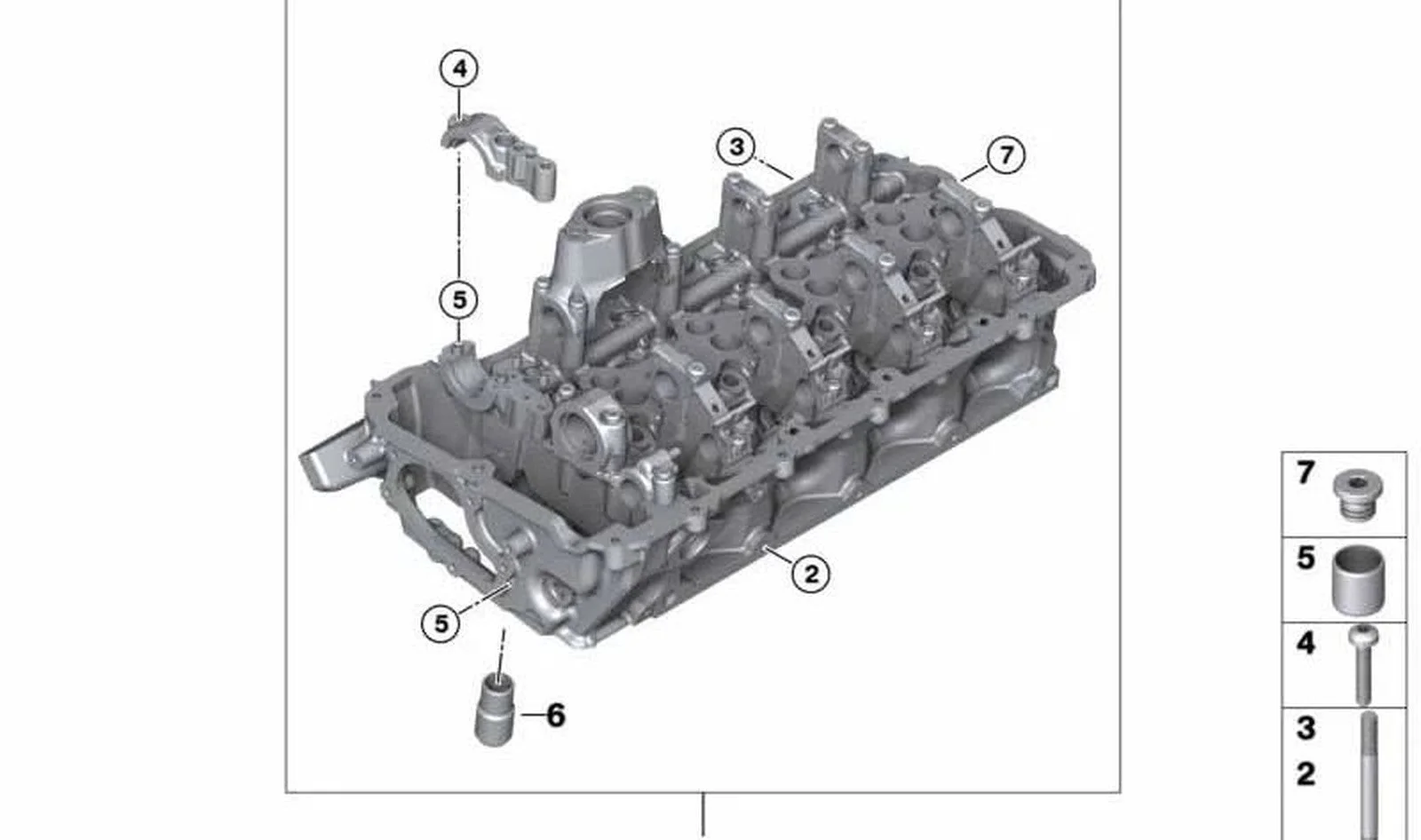 BMW E70 E71 E72 F01… Silindir Kapağı 1-4 Silindir 11127573933