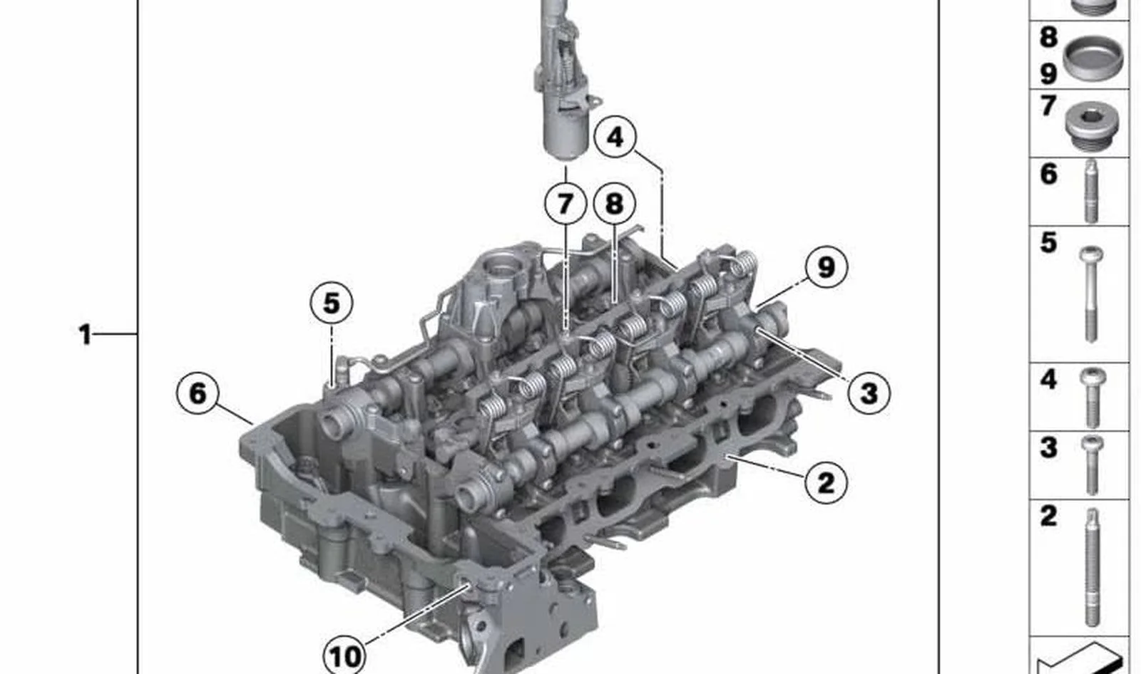 BMW E84 E89 F07 F10… Torx Başlı Cıvata M6x52 11127592633