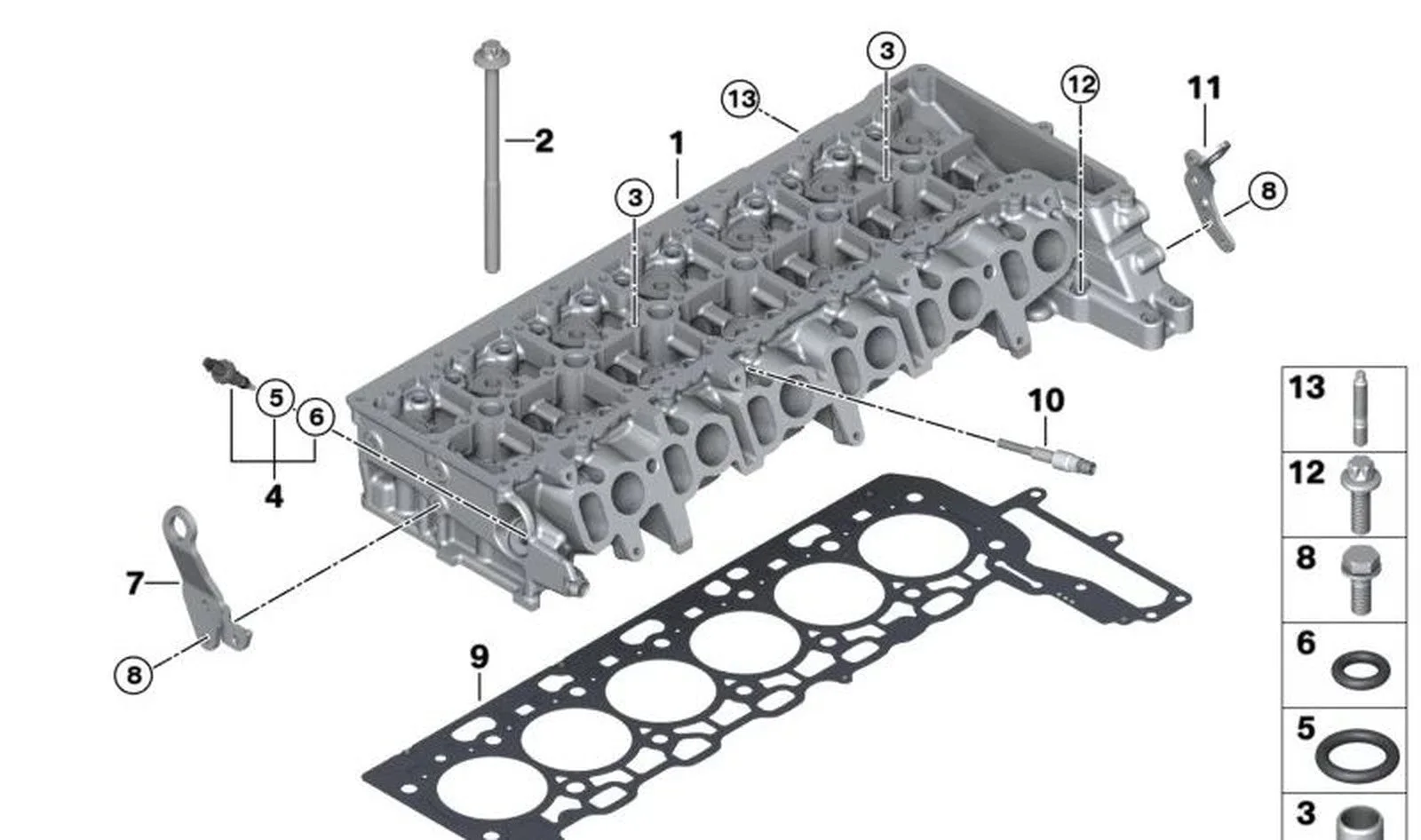 BMW G11 G12 G30 G31… Dizel Silindir Kapağı Gövdesi 11127828215