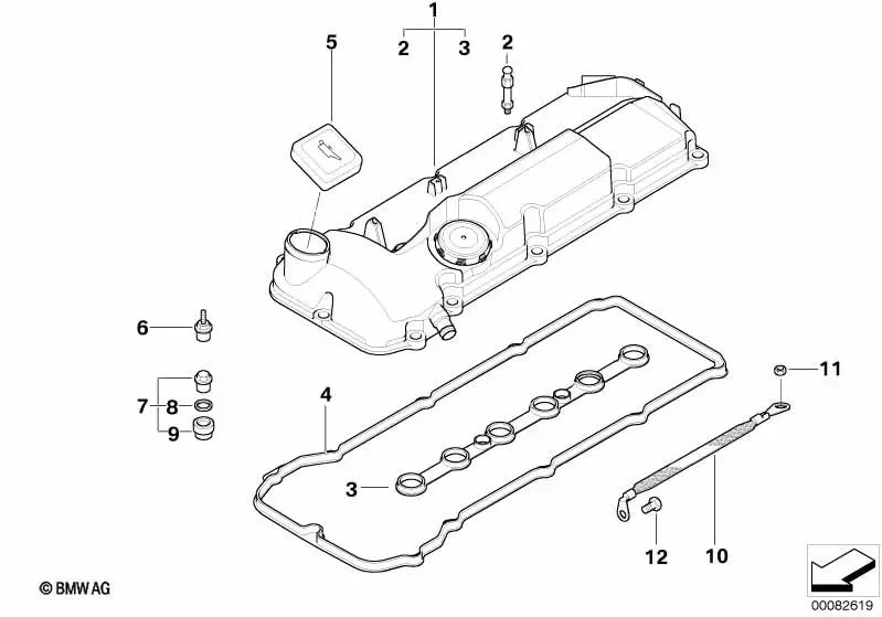 BMW E34 E36 E38 E39… Silindir Kapağı Pulu 11127838077