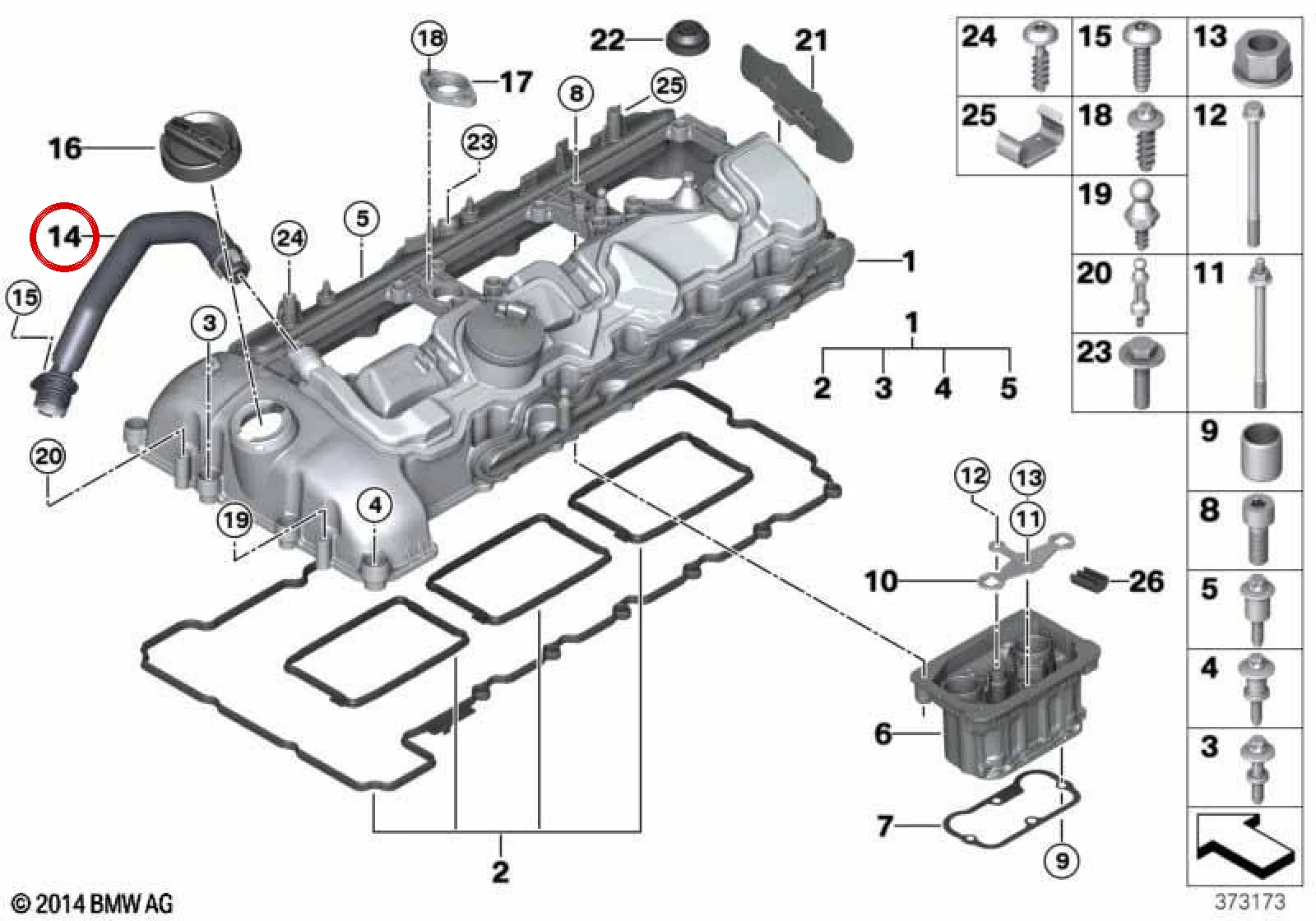BMW 4 Serisi F83 Motor Havalandırma Borusu 11127850244