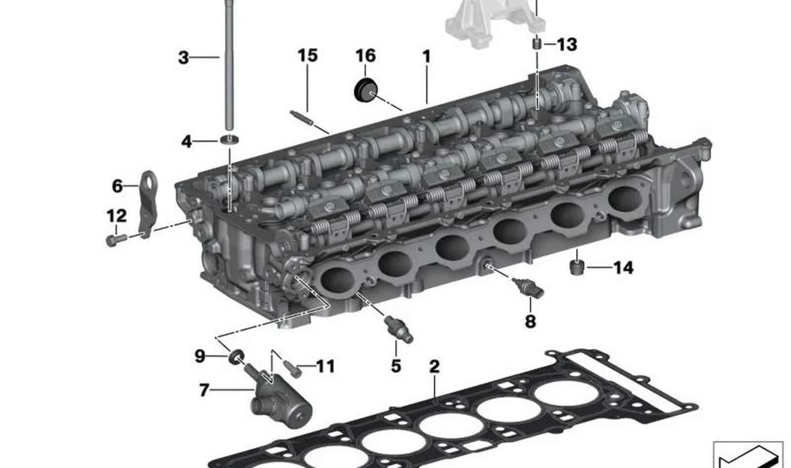 BMW G01 G02 G20 G21… Supaplı Komple Silindir Kapağı 11127934495