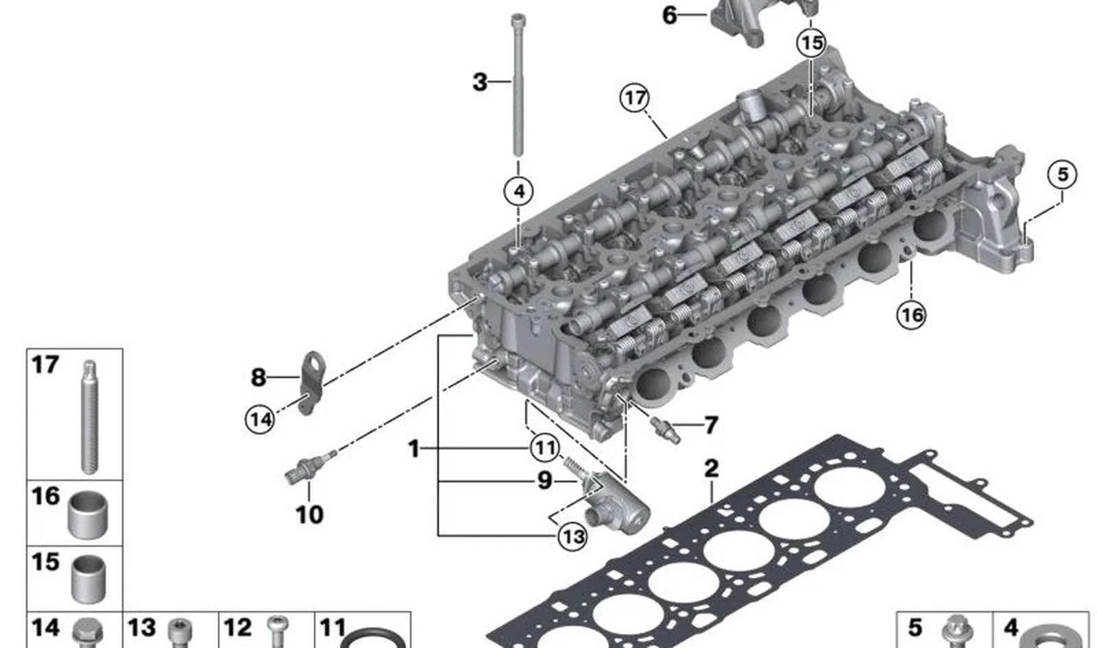 BMW F20 F21 F22 F23… Komple Supaplı Silindir Kapağı 11128482779