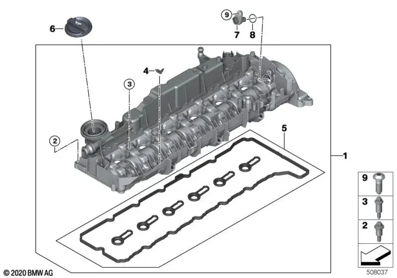 BMW G01 G02 G05 G06… Külbütör Kapağı 11128490769