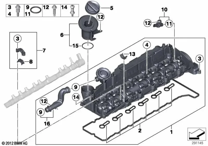 BMW E70 E71 F01 F02… Yağ Doldurma Ağzı 11128507609