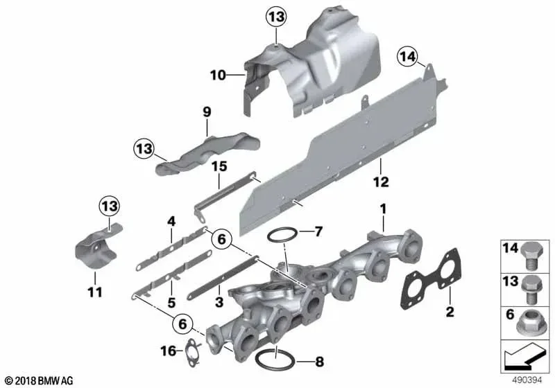 BMW E70 E71 F01 F02… Isı Koruma Kalkanı 11128511646