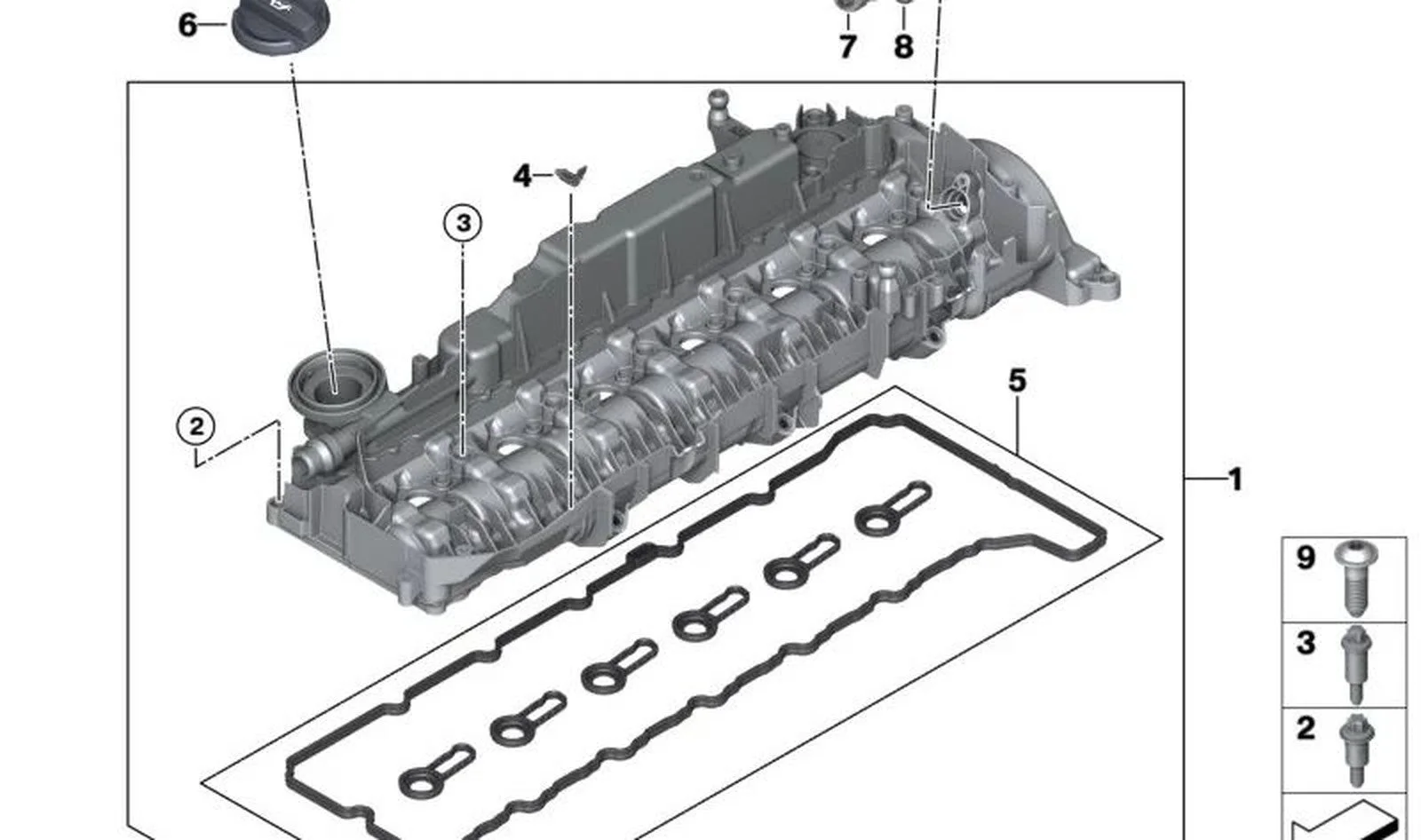 BMW G01 G02 G05 G06… Külbütör Kapağı 11128597274