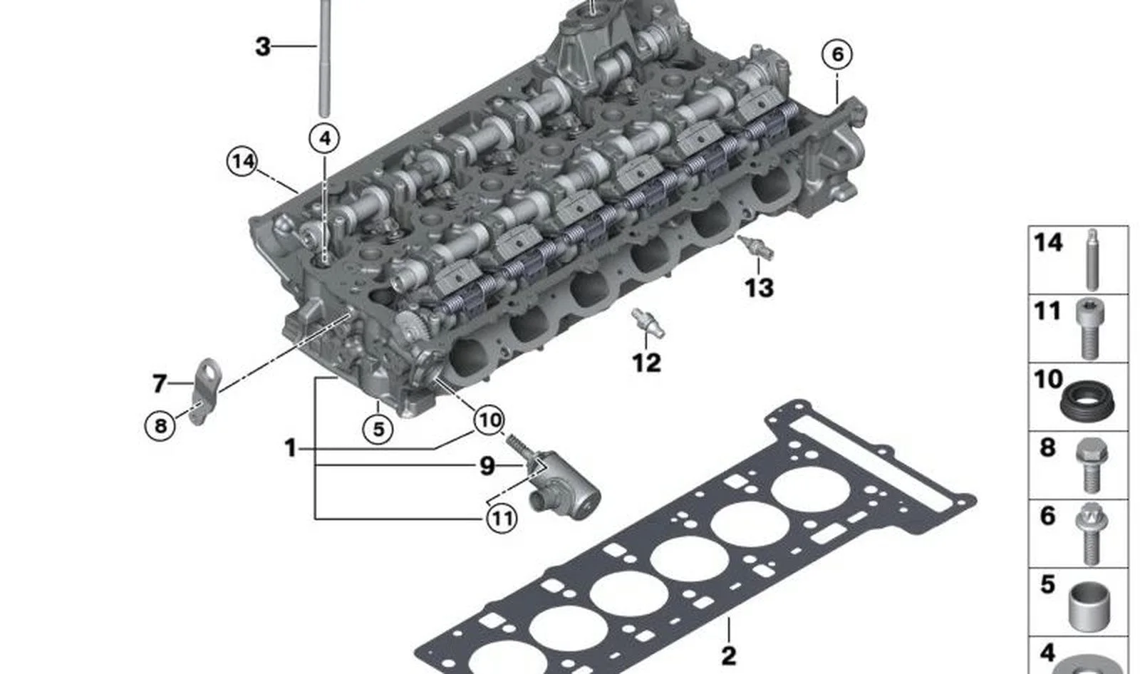 BMW G20 G21 G22 G23 Silindir Kapak Cıvatası M12x168 11128693883