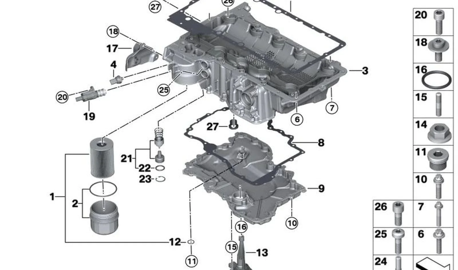 BMW F90 F91 F92 F93 Yağ Devresi Termostatı 11137843144