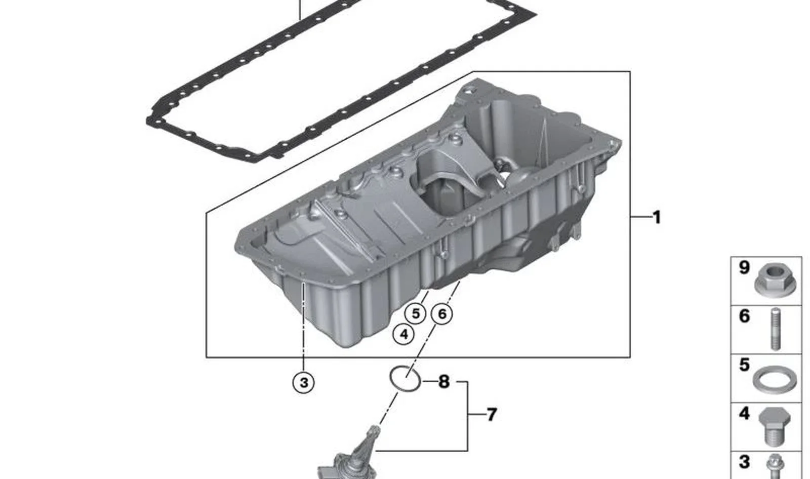 BMW 4 Serisi F83 Yağ Karteri 11137854463
