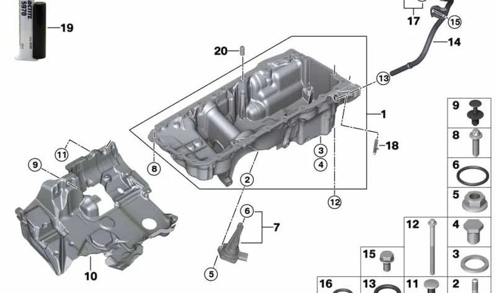 BMW G01 G02 G05 G06… Yağ Haznesi Karteri 11138580127