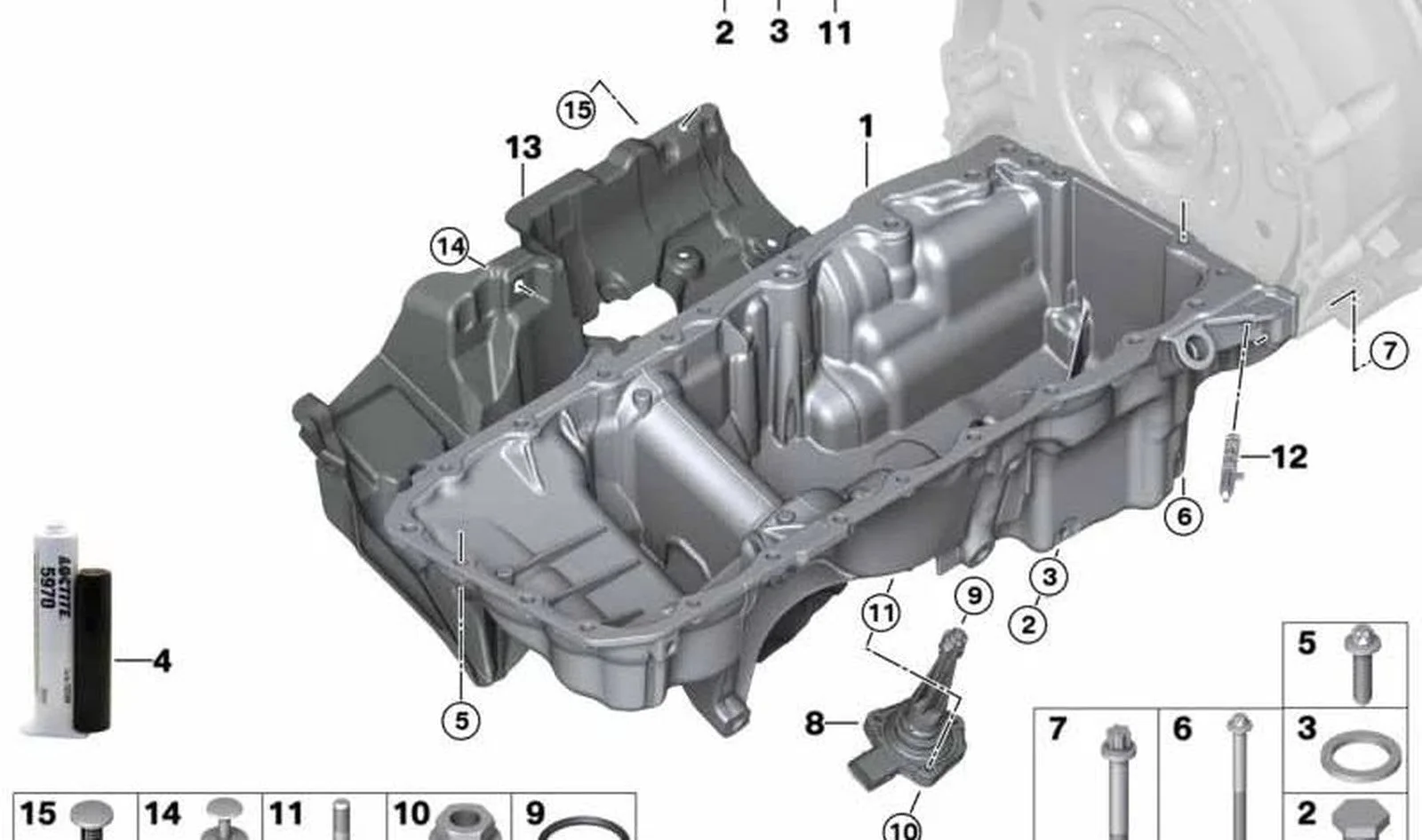 BMW G01 G02 G05 G06… Alt Yağ Haznesi Karteri 11138580128