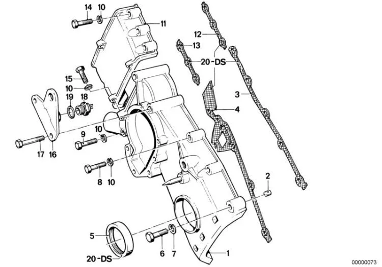 BMW E21 E28 E30 Motor Kapak Tapası 11141276440