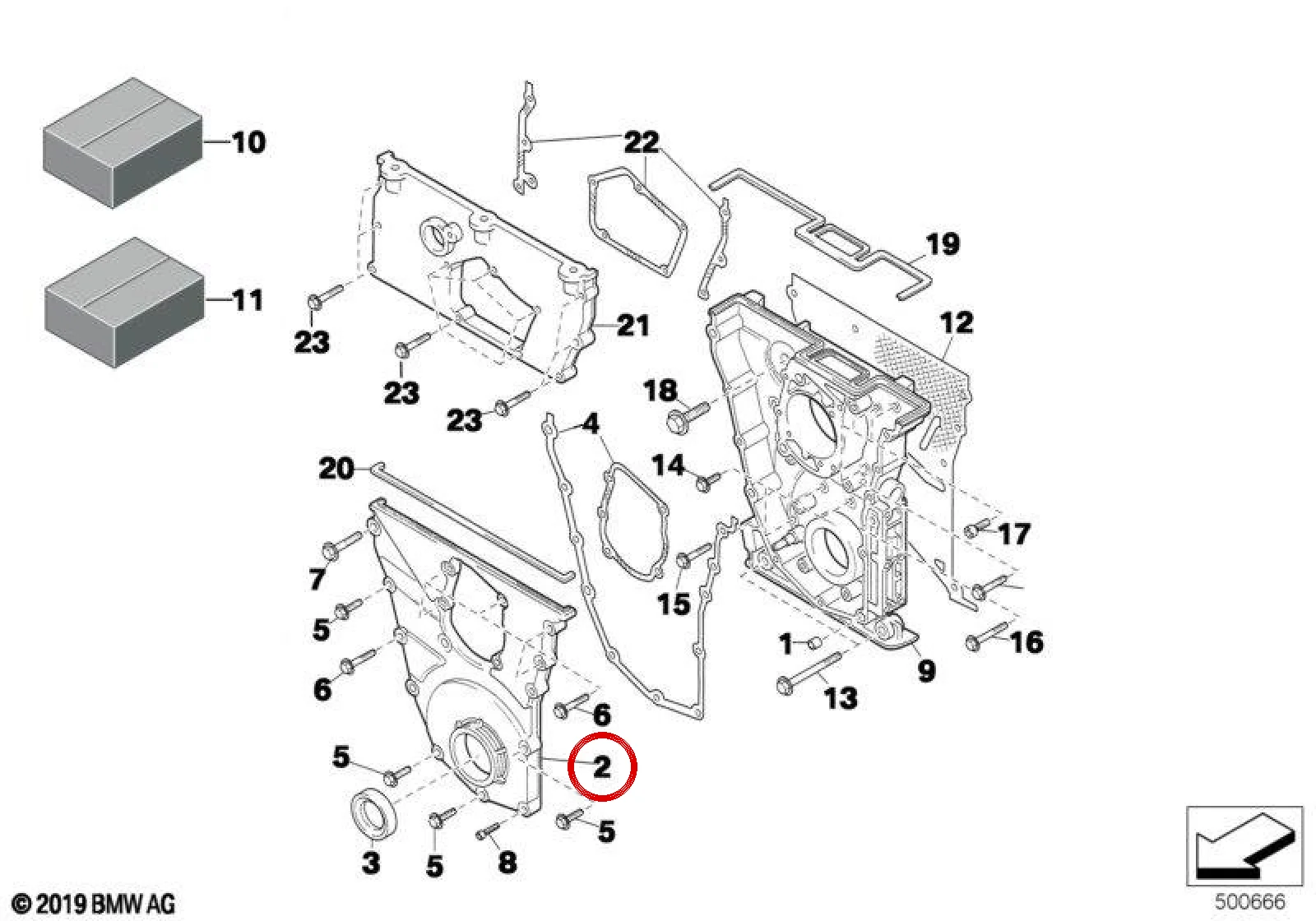 BMW E36 E39 E46 E53… Alt Triger Zinciri Kapağı 11141416275
