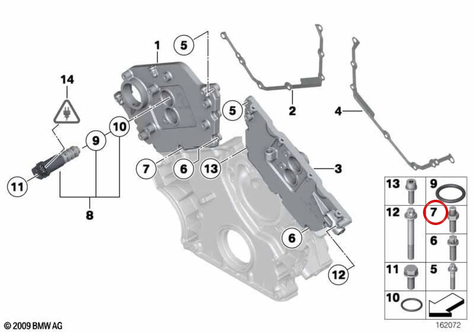 BMW F01 F02 G05 G06… Saplama Cıvata M6/M5 11147584157