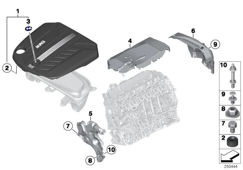 BMW F30 F31 F32 F33… Motor Ses Yalıtım Kapağı 11148511484