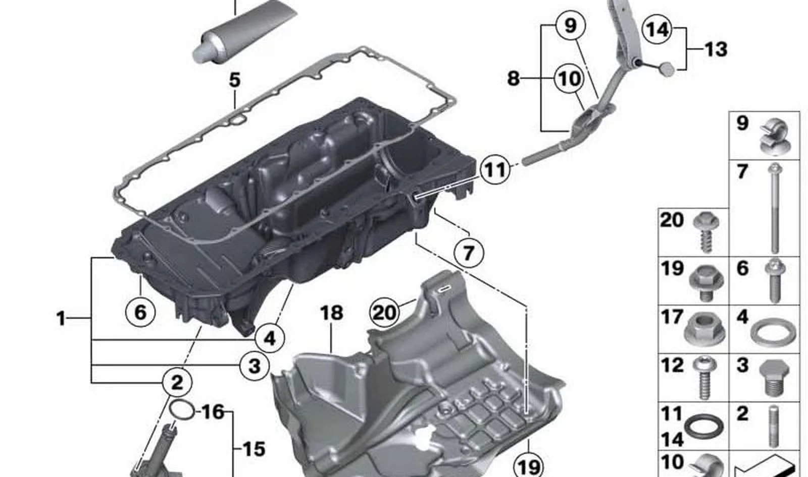 BMW F01 F02 F06 F07… Motor Akustik Yalıtım Kapağı 11148512651