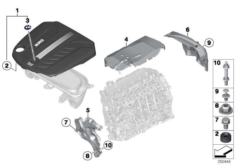 BMW F01 F02 F06 F07… Motor Akustik Kaplama Kapağı 11148513453