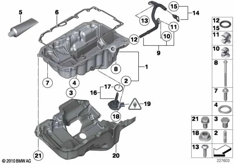 BMW F20 F21 F25 F30… Siyah Motor Akustik Kapağı 11148514461