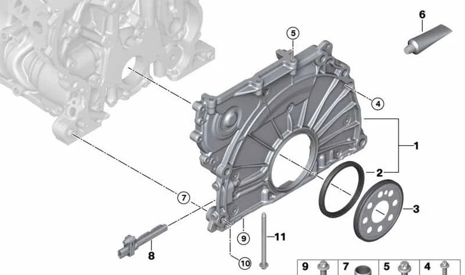 BMW E46 F20 F30 F39… Triger Zinciri Kapağı 11148573980