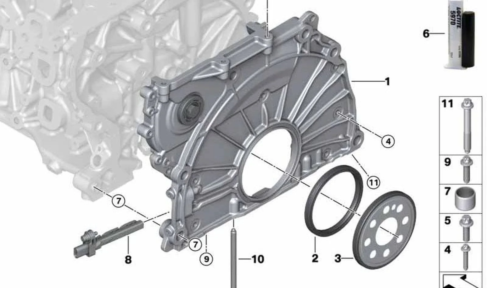 BMW F20 F21 F22 F23… Triger Zinciri Kapağı 11148576066