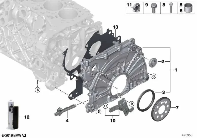 BMW F20 F21 G11 G14… Triger Kutusu Kapağı 11148591626