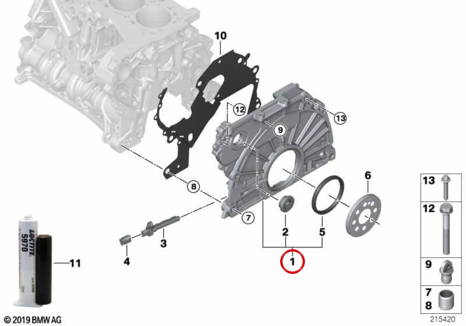 BMW E70 E71 E90 E91… Triger Zinciri Kapağı 11148591628