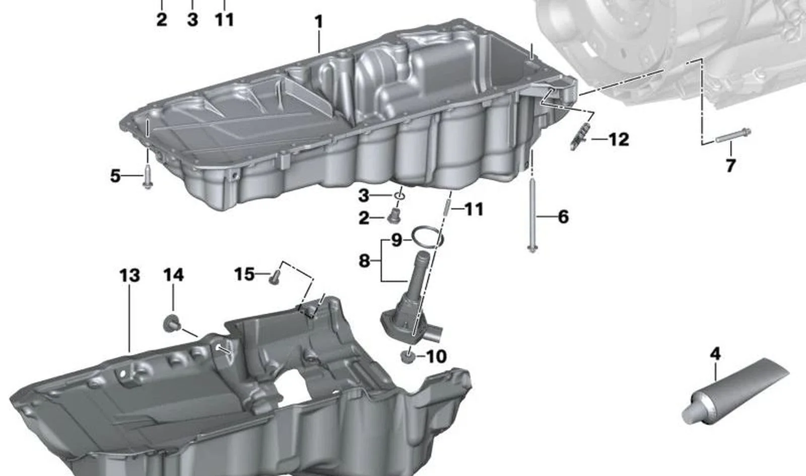 BMW G11 G14 G15 G16… Yağ Karteri Akustik Kapağı 11148657310