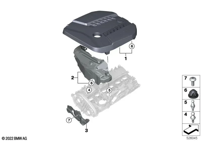 BMW G01 G02 G05 G06… Arka Akustik Örtü 11148666846