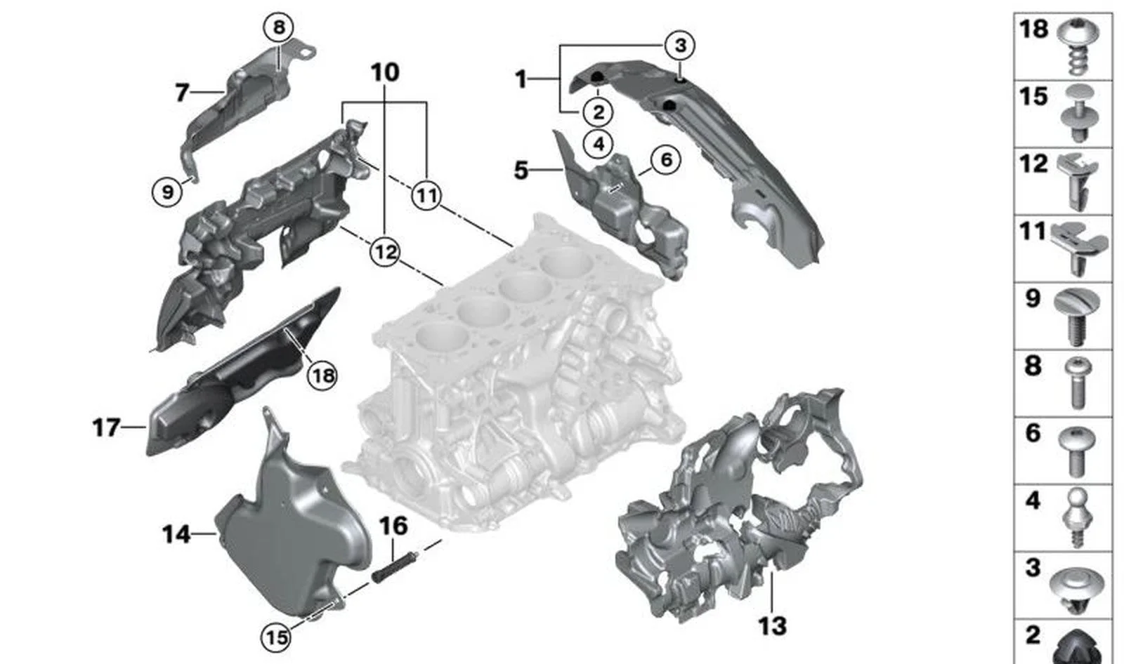 BMW G20 G42 Motor Akustik Kaplaması 11148668914
