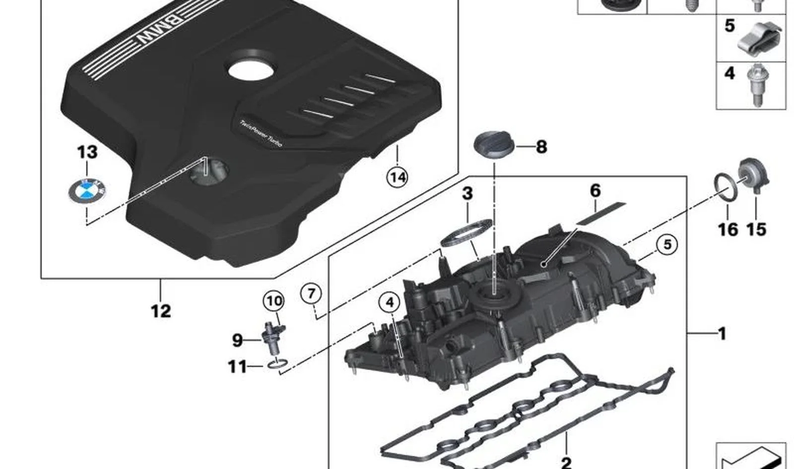 BMW G01 G02 G05 G06… Motor Kapağı 11148676203