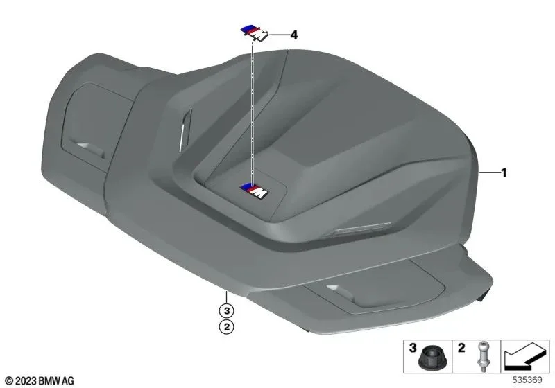 BMW 3 Serisi E46 F30 Motor Dekoratif Kapağı 11148741616