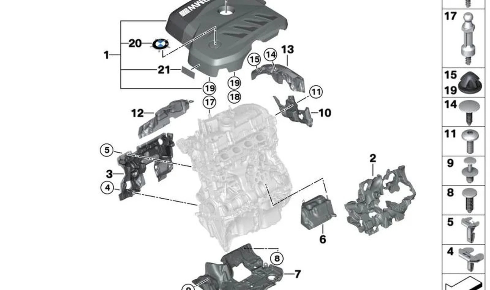 BMW G20 G42 Sağ Ses Yalıtım Köpüğü 11149845184