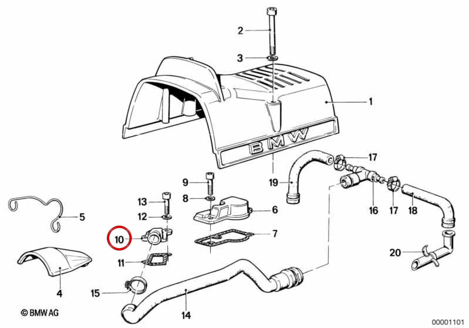 BMW E21 E24 E28 E30 Silindir Kapağı Kapama Tapası 11151265261