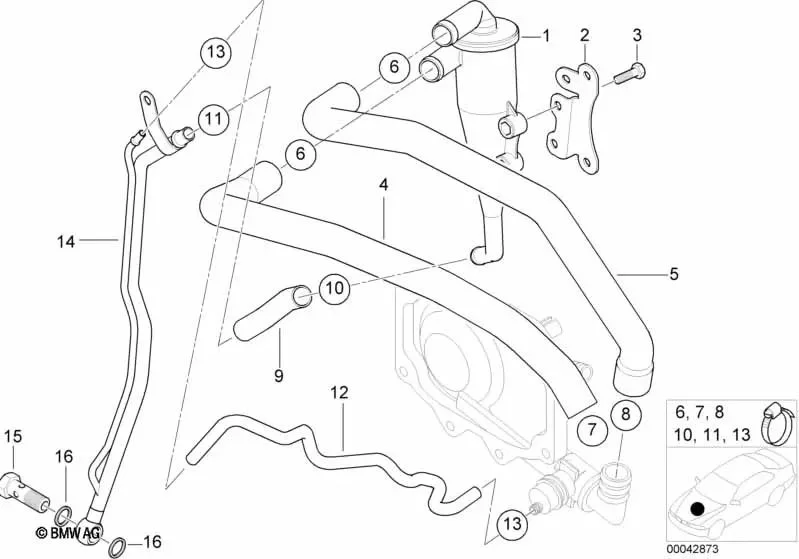 BMW X5 E53 Yağ Geri Dönüş Borusu 11157520742