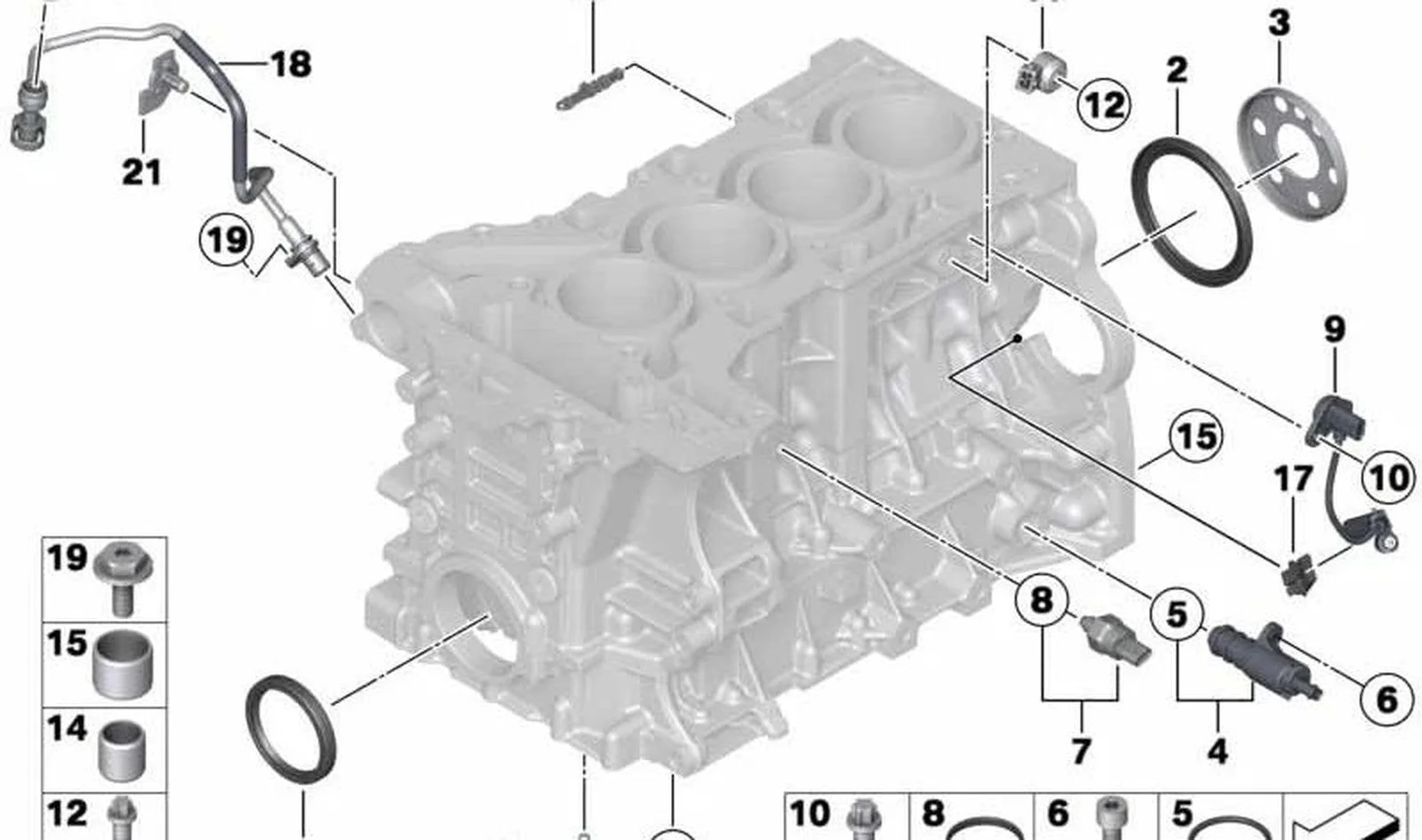 BMW E84 E89 F07 F10… Karter Havalandırma Tutucusu 11157613038