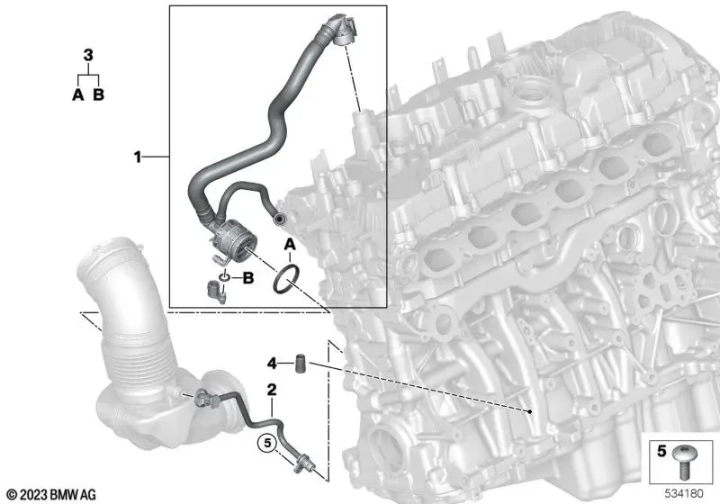 BMW G05 G06 G07 G20… Motor Havalandırma Kanalı 11159595380