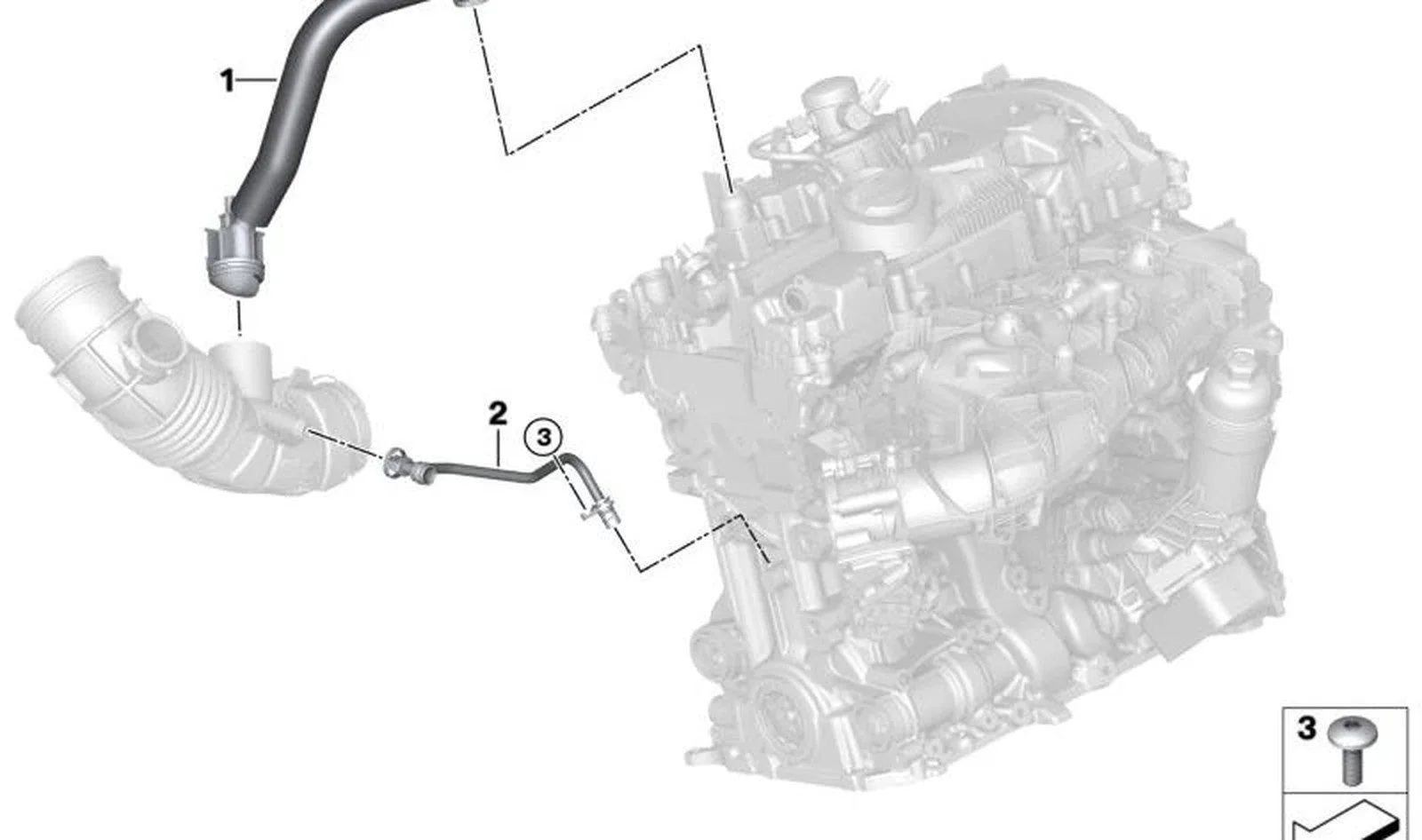 BMW G20 G21 G42 Motor Havalandırma Borusu 11159846388