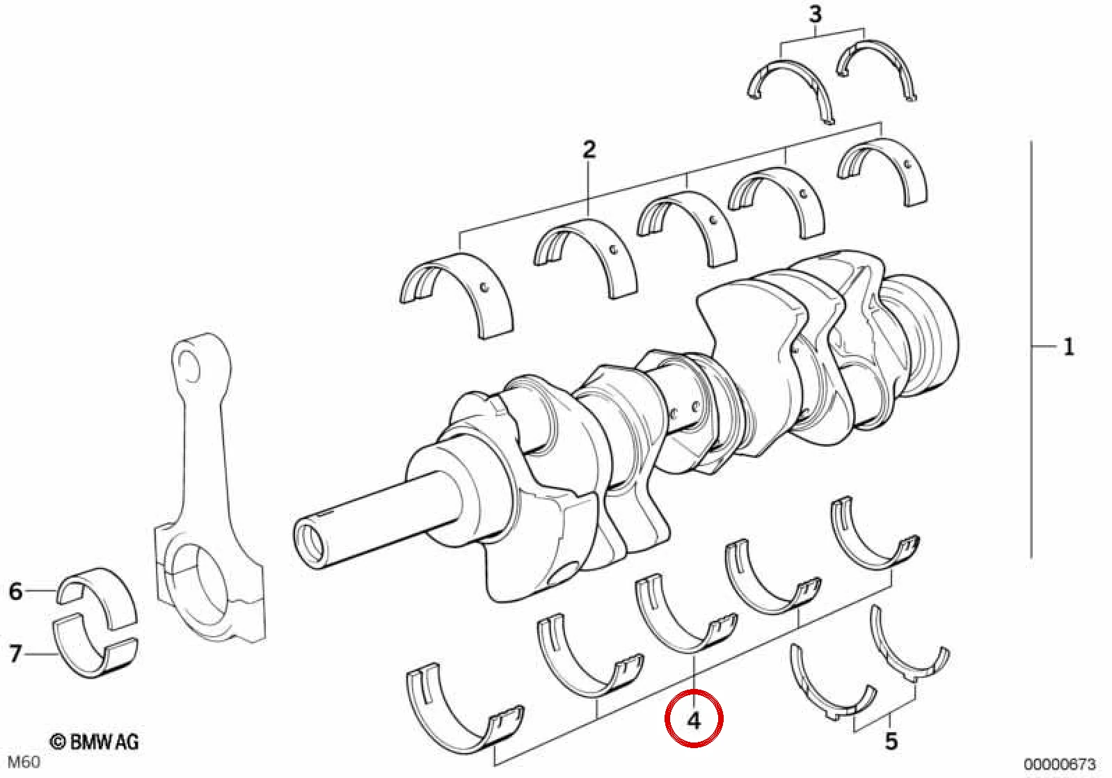 BMW E31 E32 E34 E38… Beyaz Destek Yatak Kusineti 11211725910