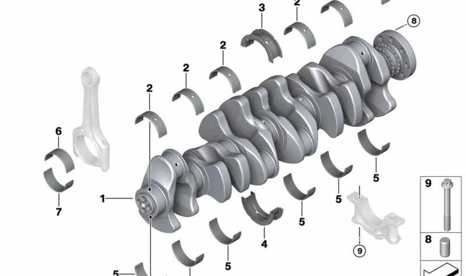 BMW F20 F21 F22 F23… Krank Mili 11217643257