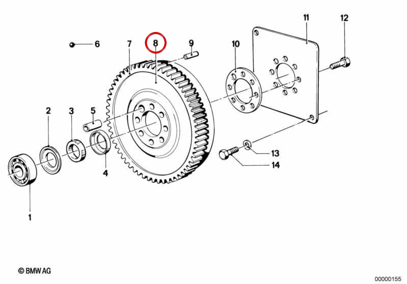 BMW E24 E28 E30 E34 Yarış Sürümü Volan 11221313877
