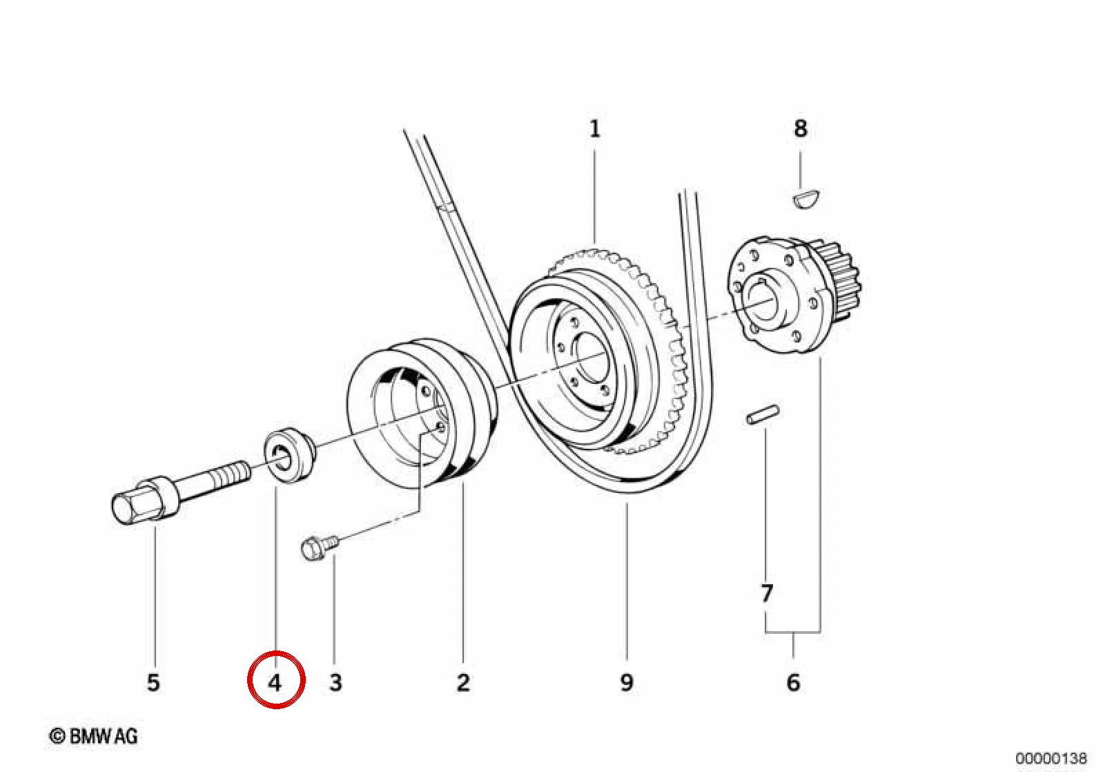 BMW E21 E28 E30 E34… Bağlantı Pulu 11231288660