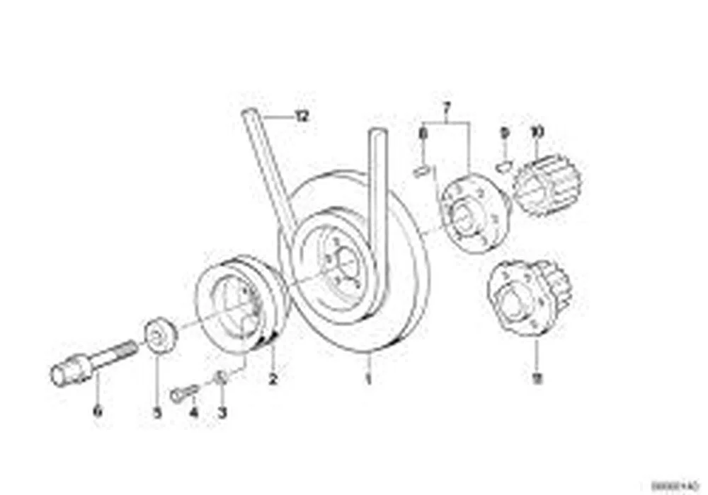 BMW E28 E30 E34 V Kayışı 9,5x1005 11232243045