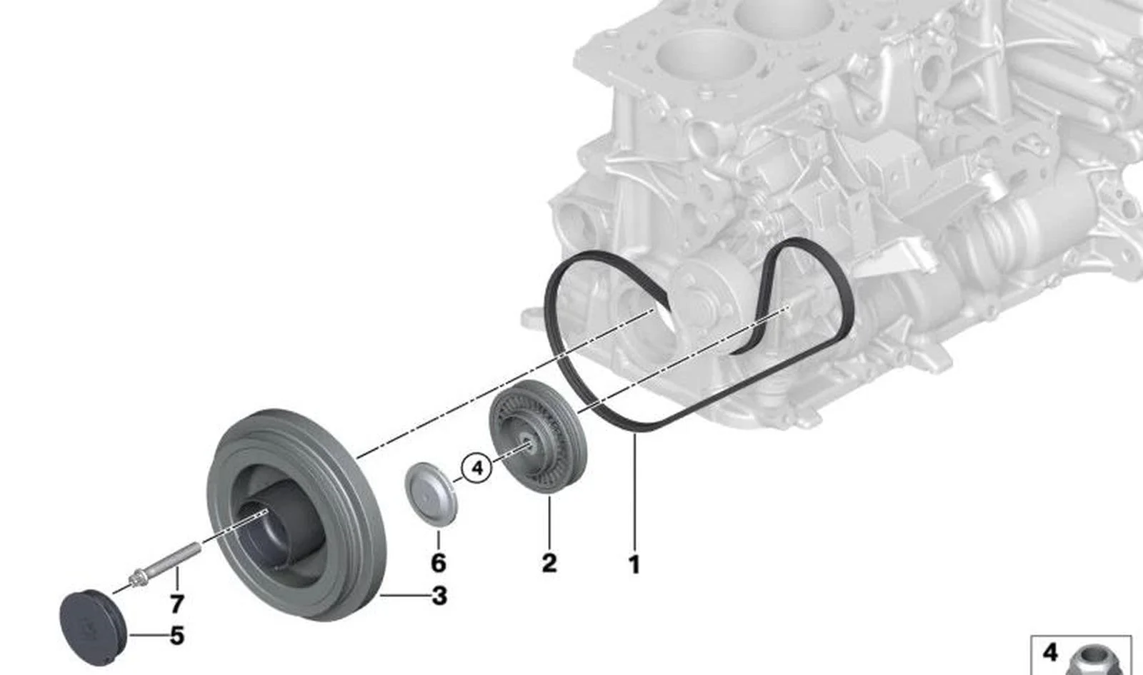 BMW F30 F31 G01 G11… Krank Kasnağı Damperi 11237934465