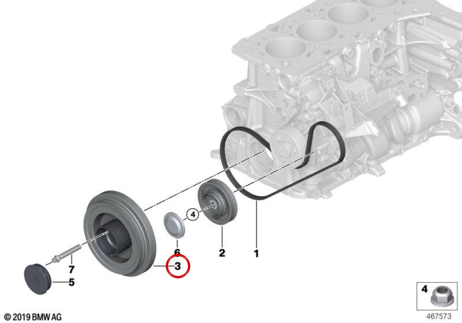 BMW F30 F31 G01 G11… Krank Kasnağı Damperi 11237934465