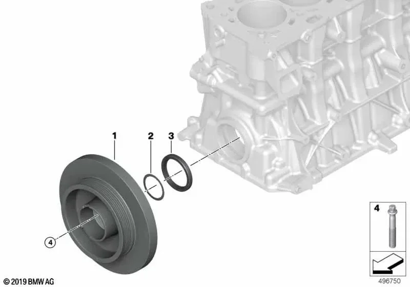 BMW F97 F98 G20 Krank Damperi Sürtünme Diski 11238092385