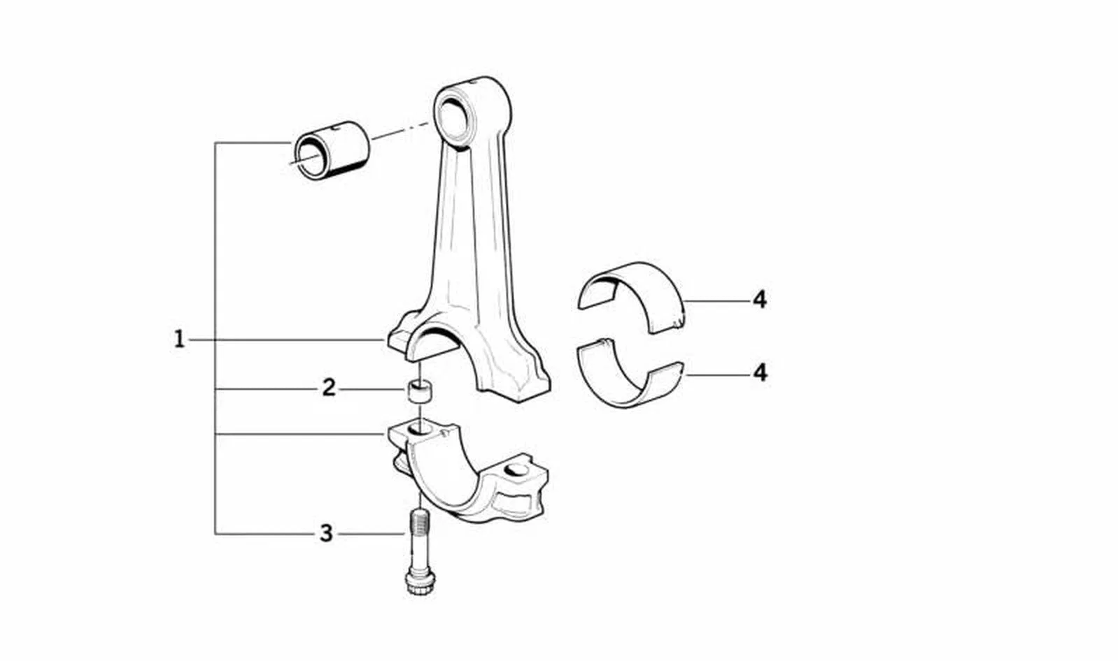 BMW E36 E46 E90 E91… Biyel Kolu 153,6 mm 11241415387