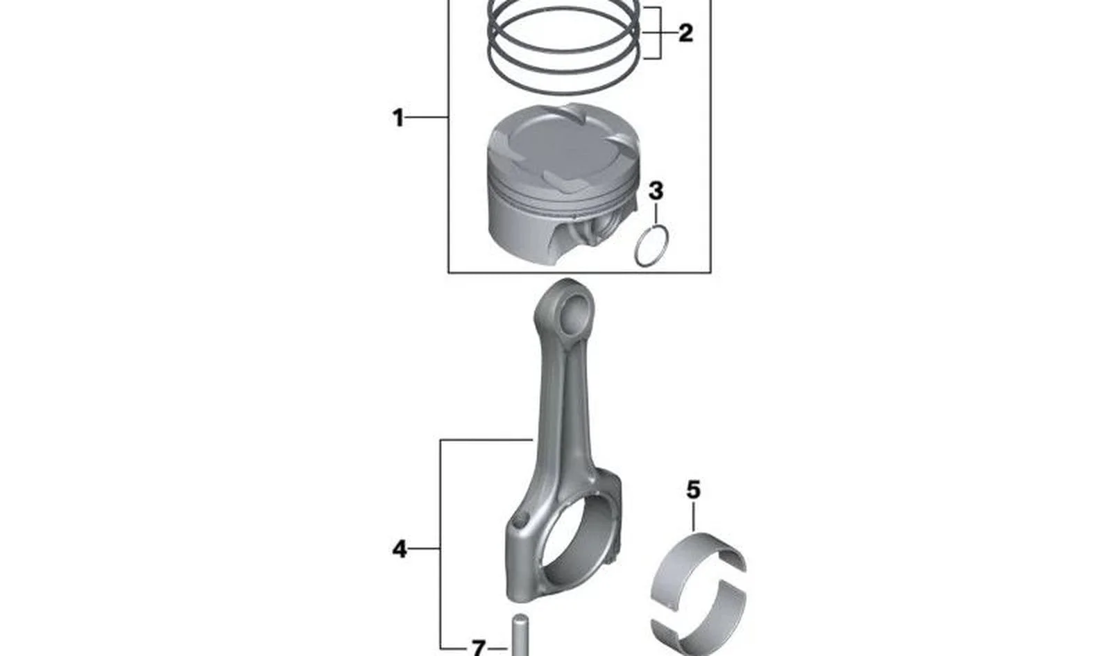 BMW F39 F40 F44 I15 Krank Yatak Zarfı 50 mm 11247648439